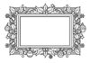 Photo Frame Ornament Coloring Page