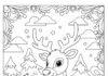 Picture of a Reindeer to Color