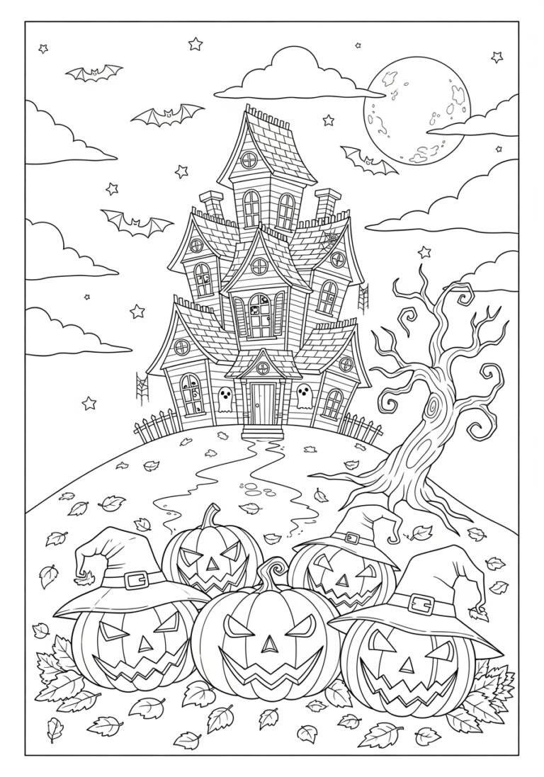 Halloween Coloring Page for Pinterest Enthusiasts Halloween Coloring Page for Pinterest Enthusiasts