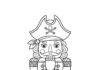 Pirate Costume Nutcracker Coloring Page