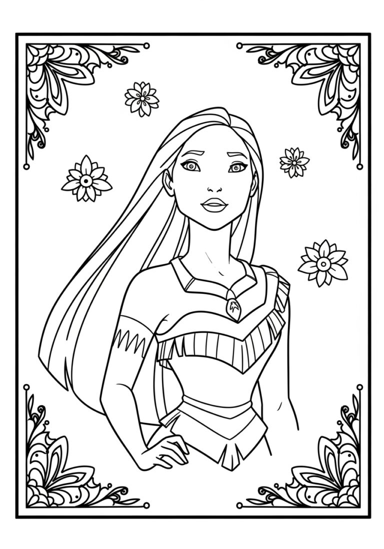 Pocahontas Coloring Page Pocahontas Coloring Page