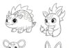 Pocket Monster Coloring Page to Print Out and Color