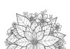 Poinsettia Coloring Page