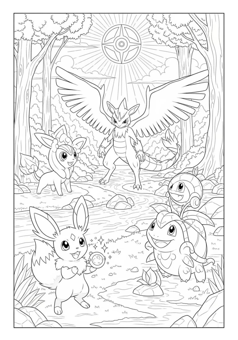 Pokedex Coloring Page to Print Out and Color Pokedex Coloring Page to Print Out and Color