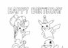 Pokemon Birthday Coloring Page