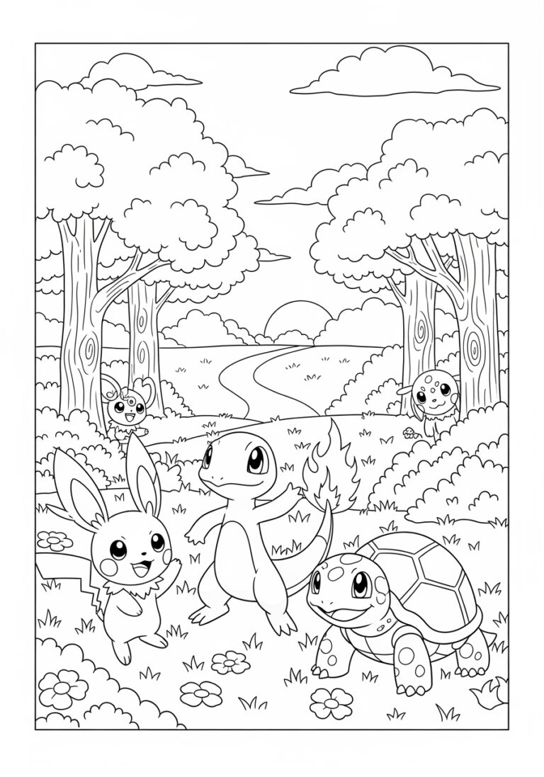 Pokemon Coloring Photo to Print Out and Color Pokemon Coloring Photo to Print Out and Color