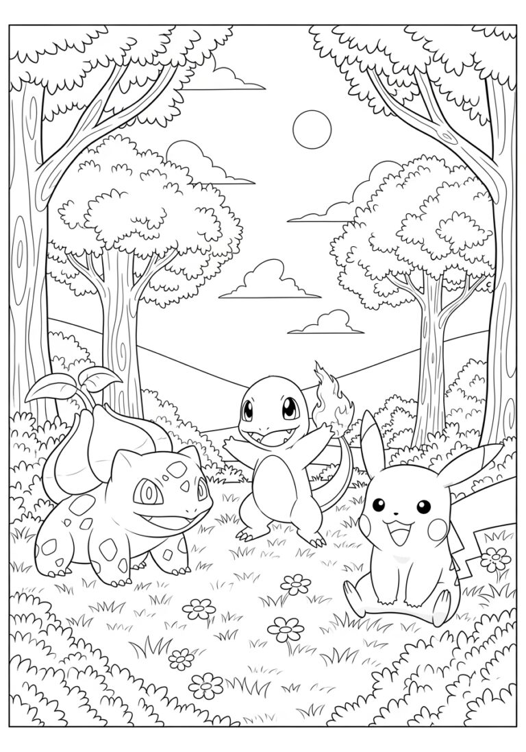 Pokémon Coloring Worksheet to Print Out and Color Pokémon Coloring Worksheet to Print Out and Color