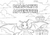 Pokemon Dragonite Coloring Page to Print Out and Color