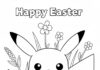 Pokémon Easter Coloring Page