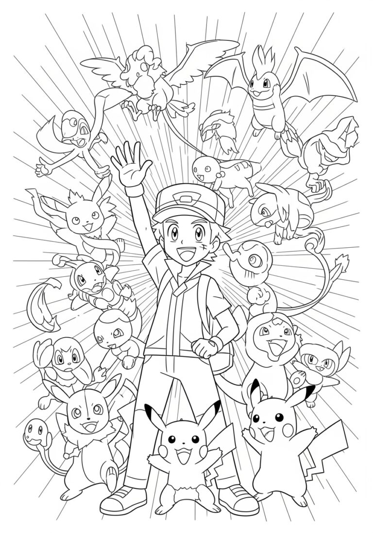 Pokémon GO Coloring Page to Print Out and Color Pokémon GO Coloring Page to Print Out and Color