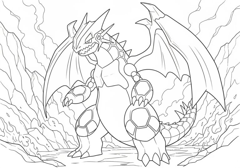 Pokemon Groudon Coloring Page to Print Out and Color Pokemon Groudon Coloring Page to Print Out and Color
