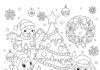 Pokémon Holiday Coloring Page