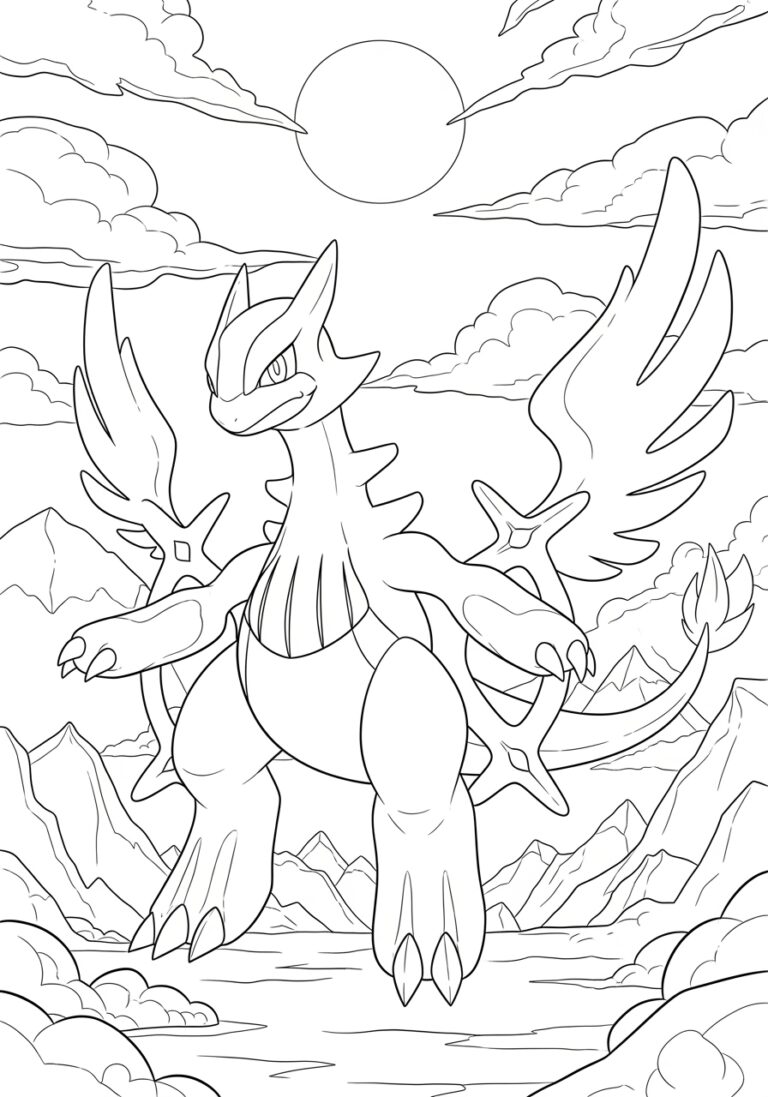 Pokémon Legends: Arceus Coloring Page Pokémon Legends: Arceus Coloring Page