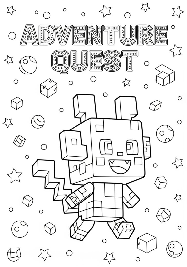 Pokemon Quest Coloring Page
