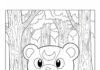 Pokemon Teddiursa Coloring Page to Print Out and Color