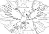 Pokemon Zapdos Coloring Page to Print Out and Color