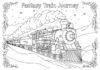 Polar Express Train Coloring Page