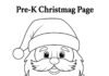 Pre-K Christmas Coloring Page