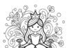 Preschool Princess Coloring Page