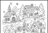 Pretty Christmas Coloring Page