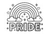 Pride Rainbow Ornament Coloring Page