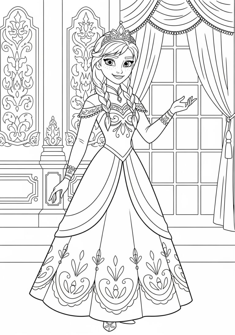 Princess Anna Coloring Page
