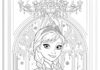 Princess Anna Frozen Coloring Page