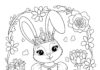 Princess Bunny Coloring Page