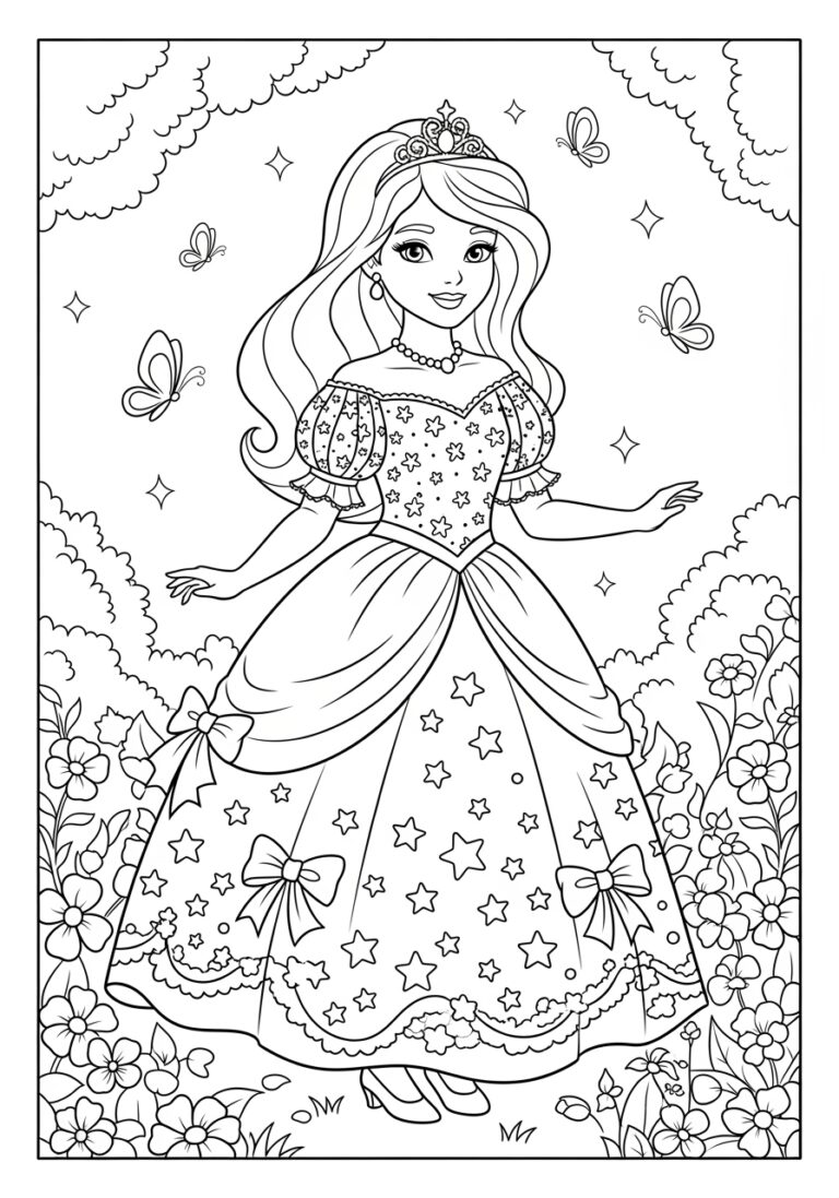 Princess Colouring Photo Princess Colouring Photo