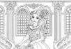 Princess Dress Coloring Page