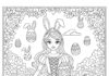 Princess Easter Coloring Page