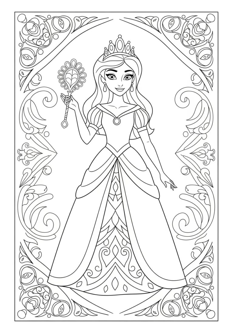 Princess Leonora Coloring Page