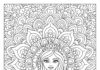 Princess Mandala Coloring Page