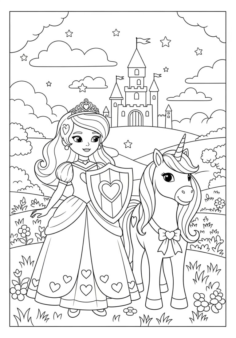 Princess Nella Coloring Page