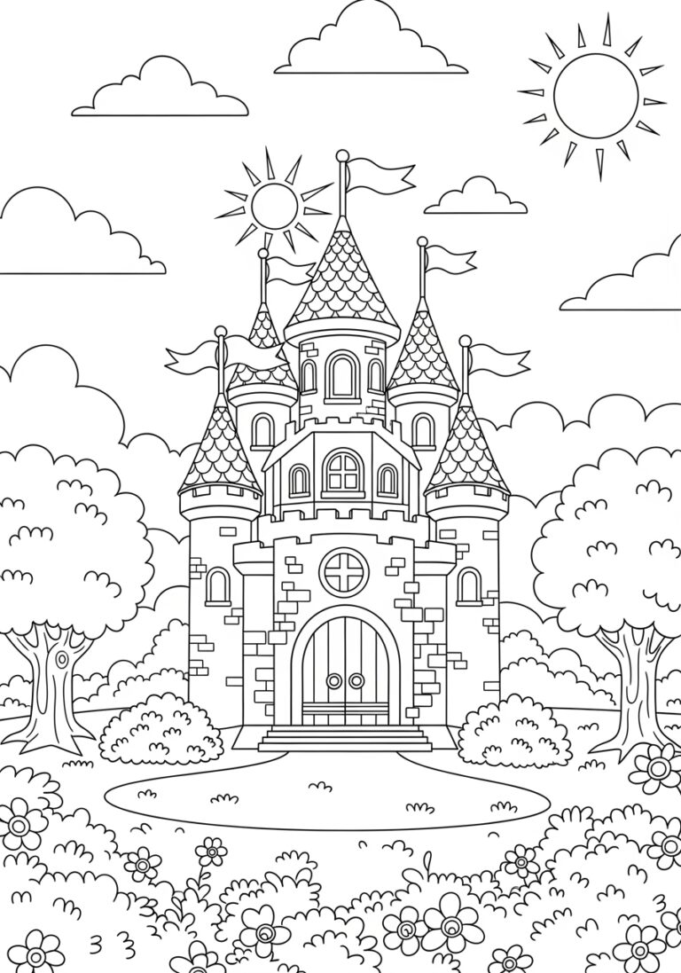 Princess Peach Castle Coloring Page Princess Peach Castle Coloring Page