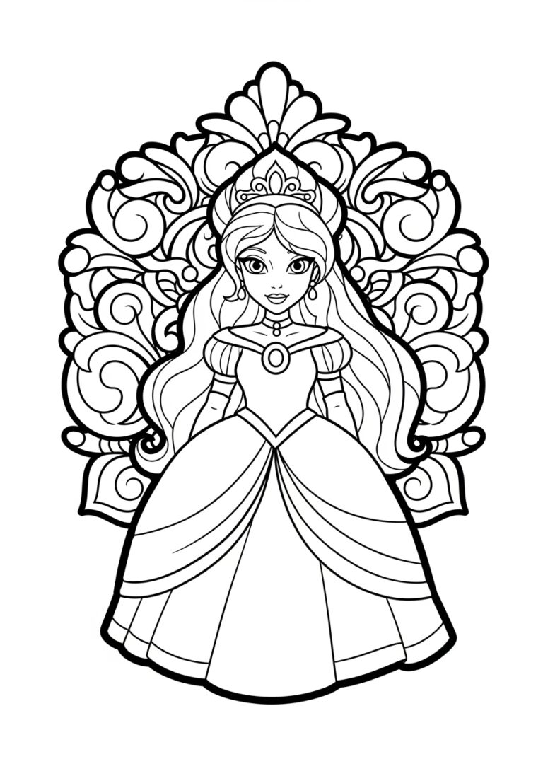 Princess Serenity Coloring Page Princess Serenity Coloring Page