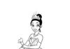 Princess Tiana Coloring Page