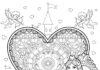 Princess Valentine’s Day Coloring Page