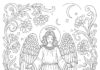 Printable Angel Coloring Page for Adults