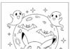 Printable Pokémon Halloween Coloring Page
