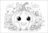 Pumpkin Coloring Image to Print and Color