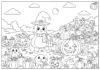 Pumpkin Patch Picture to Print Out and Color