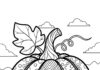 Pumpkin Pattern Coloring Sheet to Print Out and Color