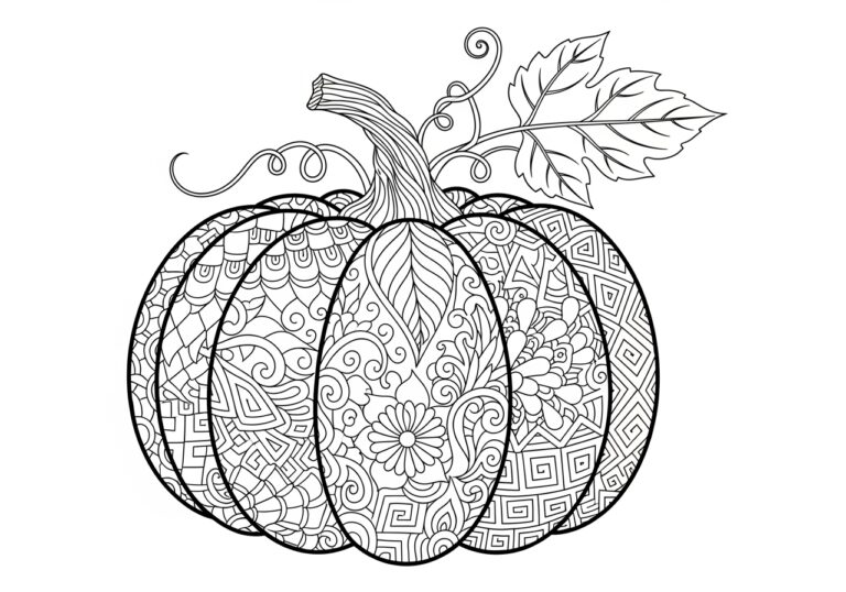 Pumpkin Zentangle Coloring Page Pumpkin Zentangle Coloring Page