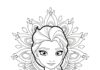 Queen Elsa Coloring Page