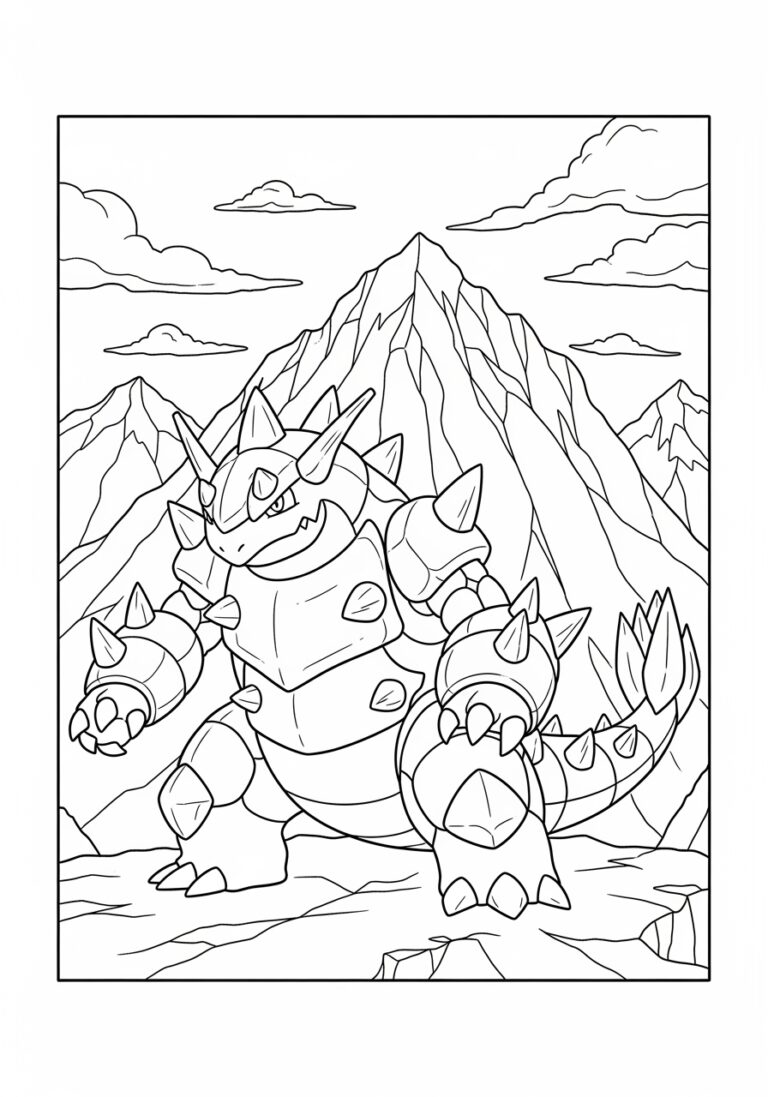 Rare Pokémon Coloring Page to Print Out and Color Rare Pokémon Coloring Page to Print Out and Color