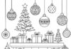 Realistic Christmas Coloring Page