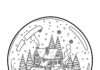 Realistic Glass Reflection Snow Globe Coloring Page