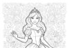 Realistic Princess Coloring Page