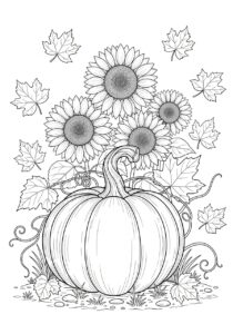 Hojas para colorear de calabazas para niños y adultos (PDF gratis)